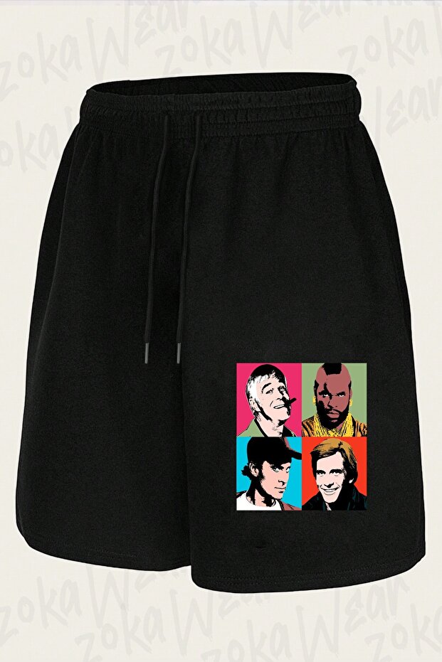 Unisex the a Warhol Team Design Printed Shorts