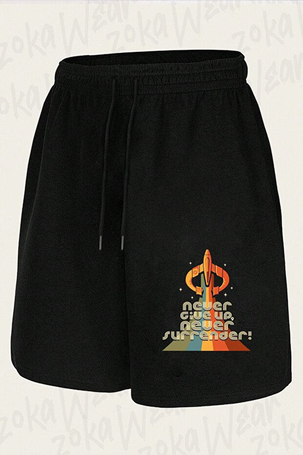 Unisex Retro Quest Galaxy Quest Design Printed Shorts
