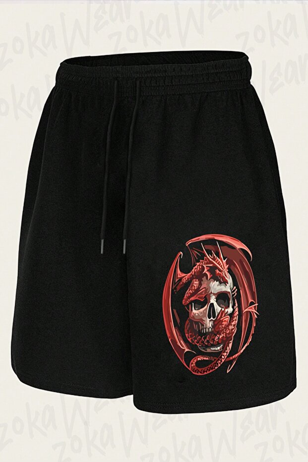 Unisex Dragon V2 Design Printed Shorts