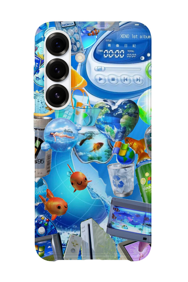 Samsung Galaxy S23 Plus Compatible Printed Transparent Phone Case | Collection: Aeroglass Mirage