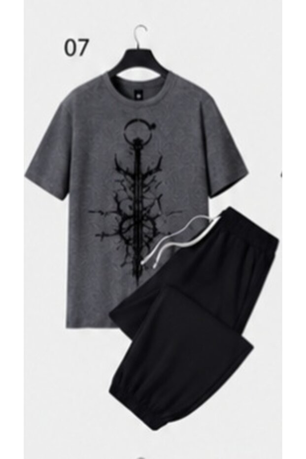 Summer Collection New Arrival T-Shirt & Shorts Set Printed Pattern Lightweight & Cool Fabric for All-Day Comfort