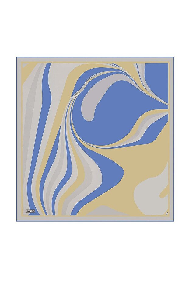 وشاح حريري بنمط ريترو عصري DG11363-4