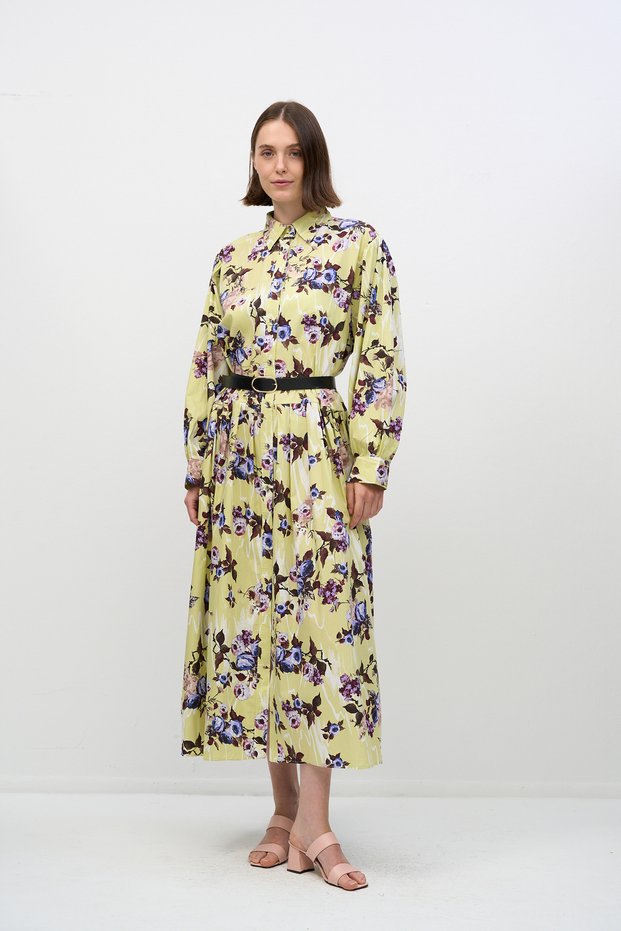 Vintage Style Floral Women's Dress