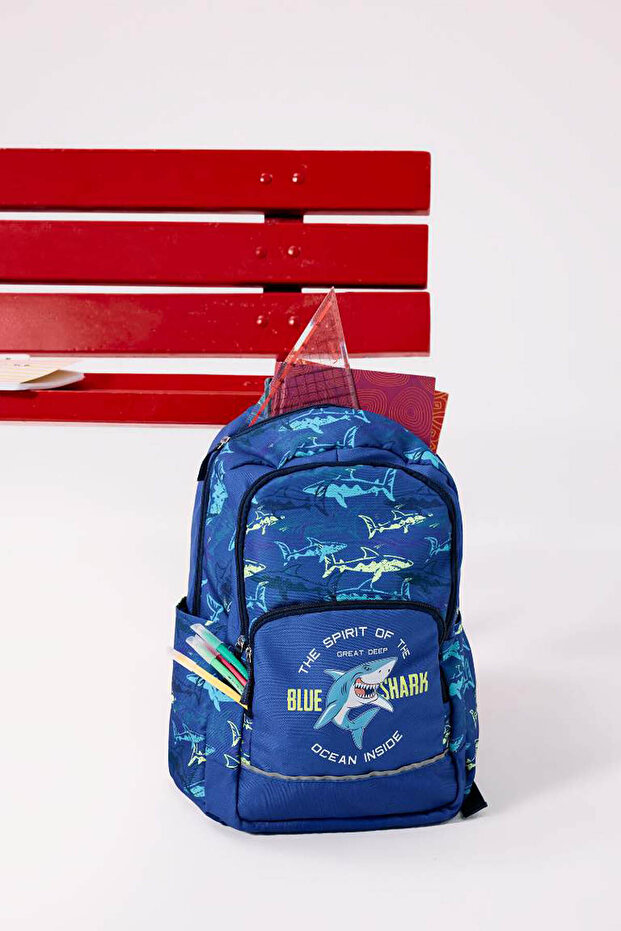 Navy Blue Boy's Backpack F0241A8/Nv2