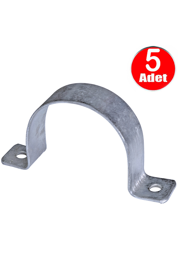 No:10 Double Sheet Metal Cable Clamp 50mm Iron Bridge Metal Pipe Holding Binding Clamp -5Pcs