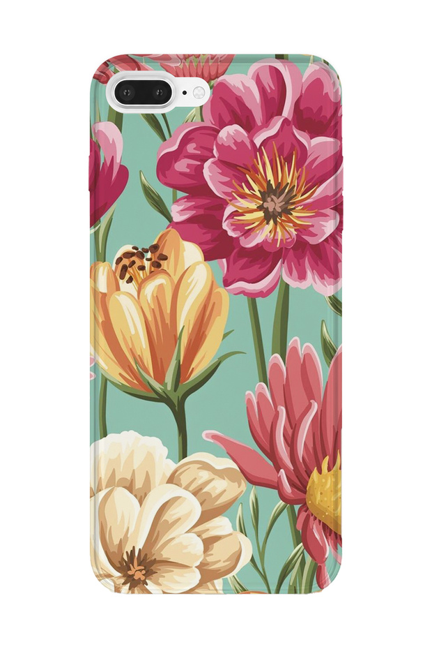iPhone 7 Plus Compatible Printed Transparent Phone Case | Collection: Floraluxe Botanica
