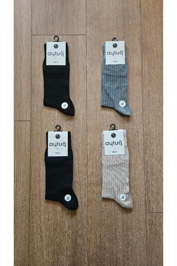 Men's Summer Season 4 Pairs Bamboo (Multi-Color) Socks - 14010-4