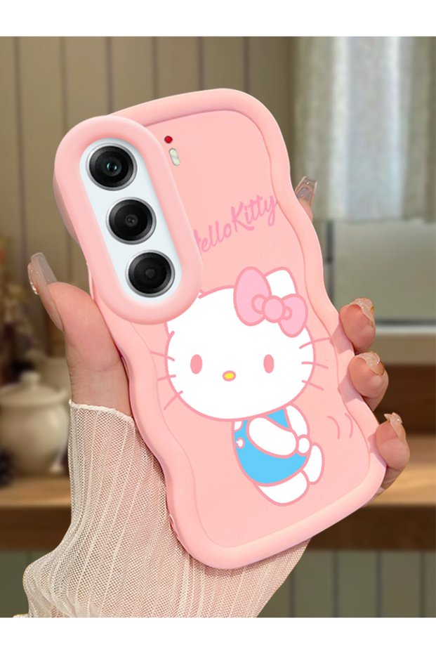 Tecno Camon 40 Compatible Case Camera Protector Pink Silicone Couple Phone Case Kitty Pattern