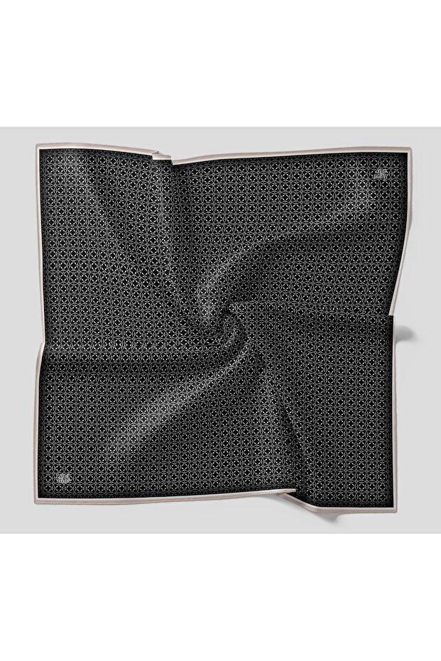 Tiny Geometric Pattern Double Color Series Sparkling Crystal Scarf