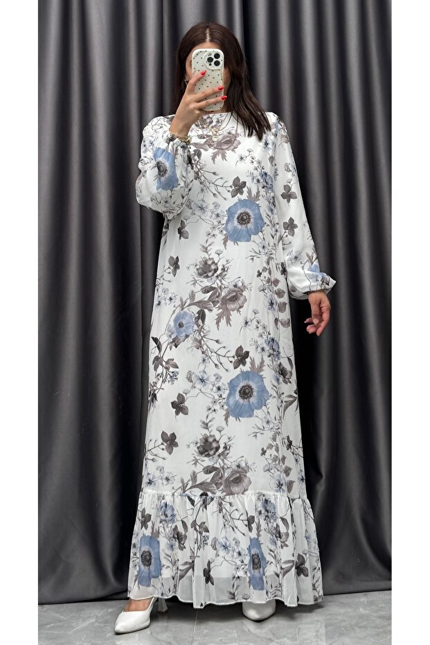 Floral Chiffon Dress