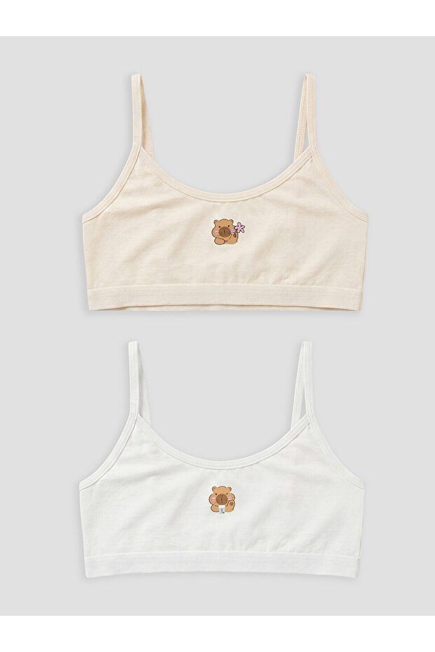 Girls' Bustier with Rope Straps, 2-Piece (S6)