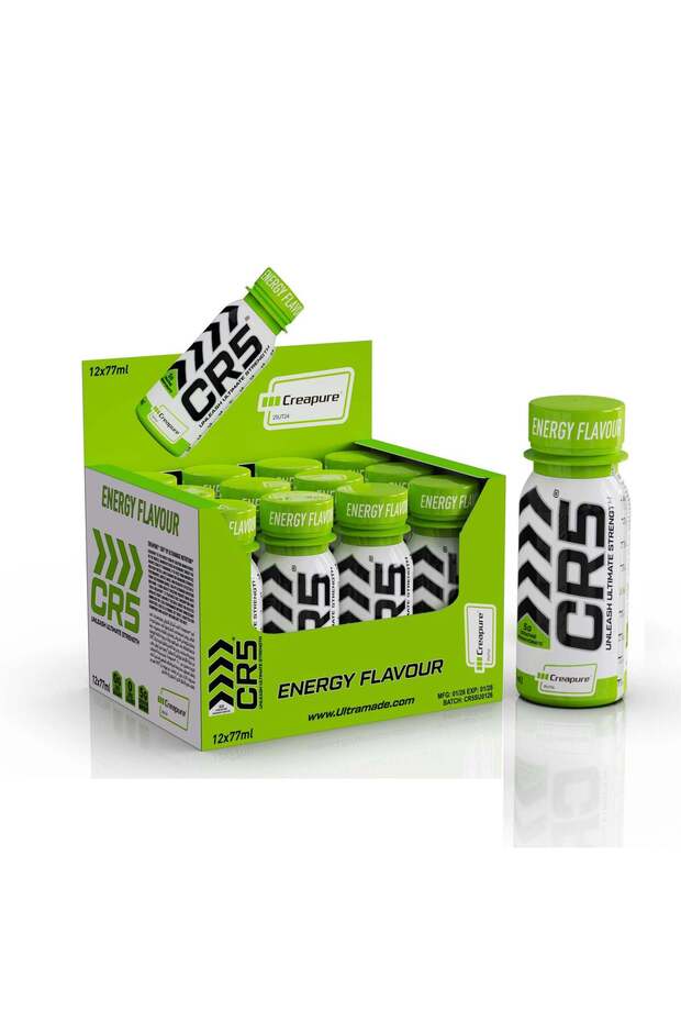 CR5 Creatine Shot Energy Flavour 5g - 77 ml - 100% Creapure Creatine Monohydrate