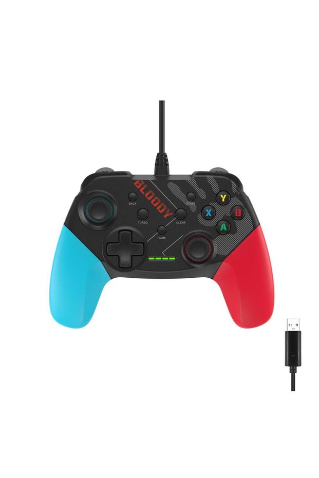 A4 Tech Bloody Gp30 USB PC التبديل أندرويد PS3 رياضة أزرق GamePad