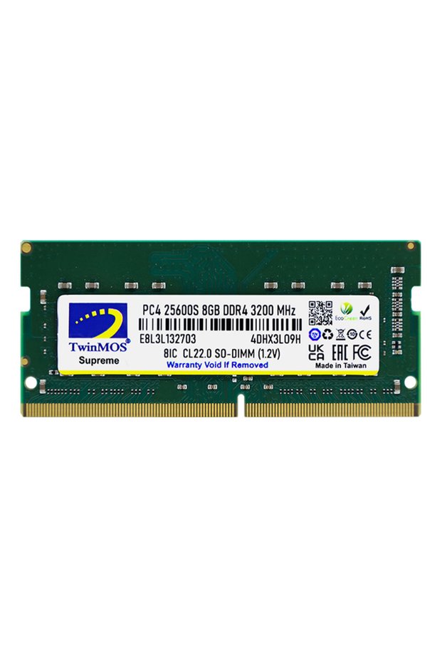 Twinmos sodimm 8 gb 3200mhz ddr4 notebook ram