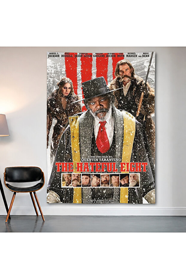 The Hateful Eight Wall Covering Wall Tapestry First Quality Satin Fabric Poster