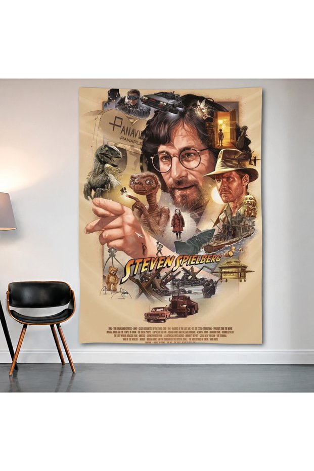 Indiana Jones and the Dial of Destiny Wall Cloth Wall Tapestry First Quality Satin Fabric Poster
