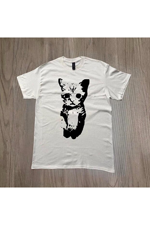 Funny Cat Face t Printed Unisex Oversize T-Shirt