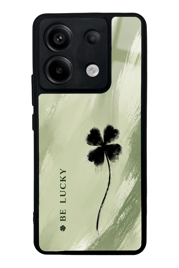Xiaomi Redmi Note 13 Pro 5g Sage Lucky Clover Design Glossy Phone Case