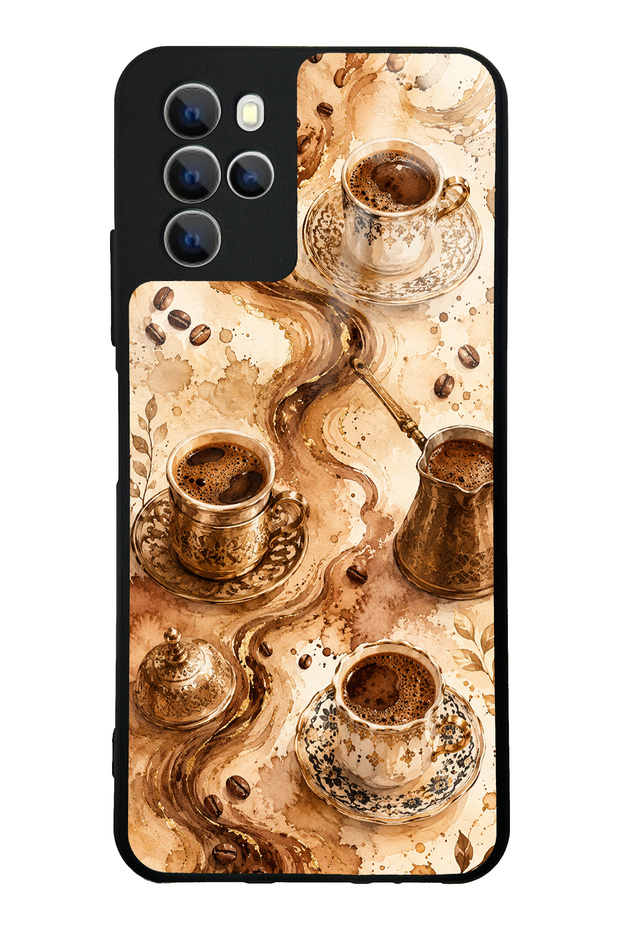 Omix X700 Golden Mocha Flow Design Glossy Phone Case