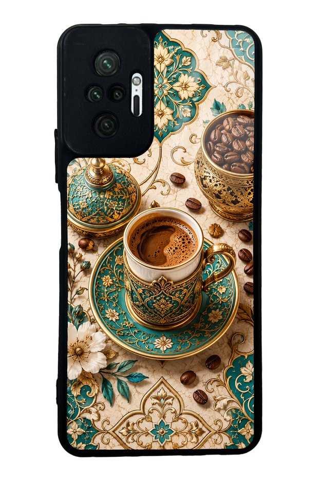 Xiaomi Redmi Note 10 Pro Turquoise Ottoman Coffee Designed Glossy Phone Case