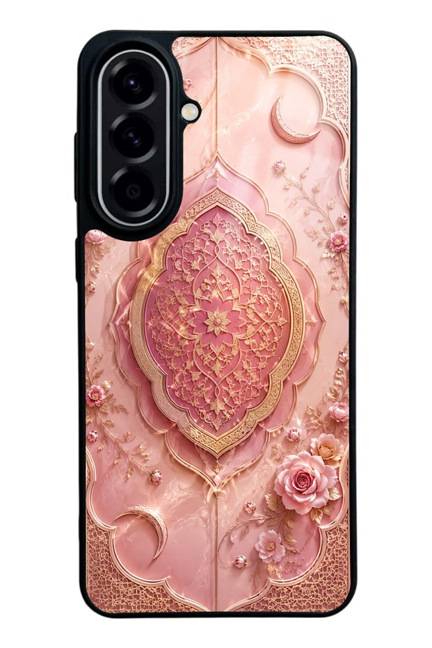 Samsung A57 Blush Crescent Palace Design Glossy Phone Case