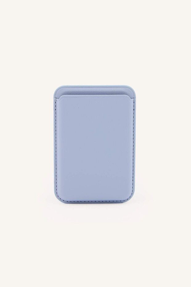 Magsafe Unisex Faux Leather Lilac Card Holder I6568Axns