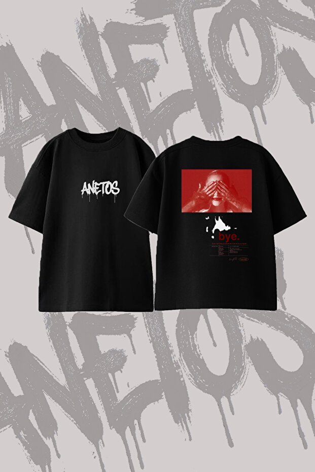 Ariana Grande Eternal_1 Design Back Printed Cotton Black Oversize T-Shirt