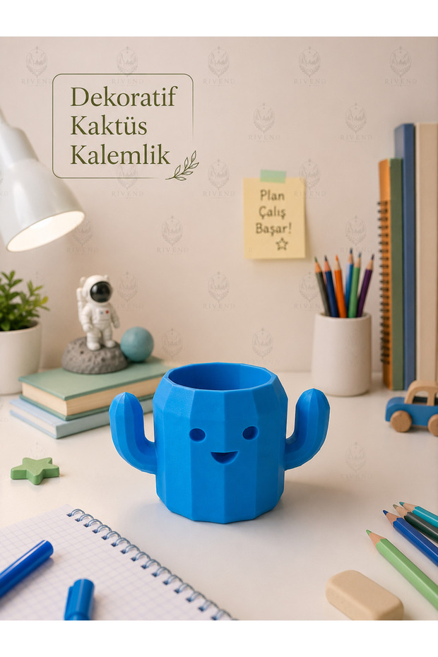 Decorative Cactus Pen Holder – 3D Printed Desktop Organizer