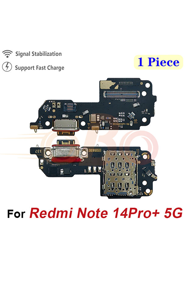 لوحة شحن USB لهاتف Redmi Note 14 Pro و14 Plus + منفذ شحن 4G و5G