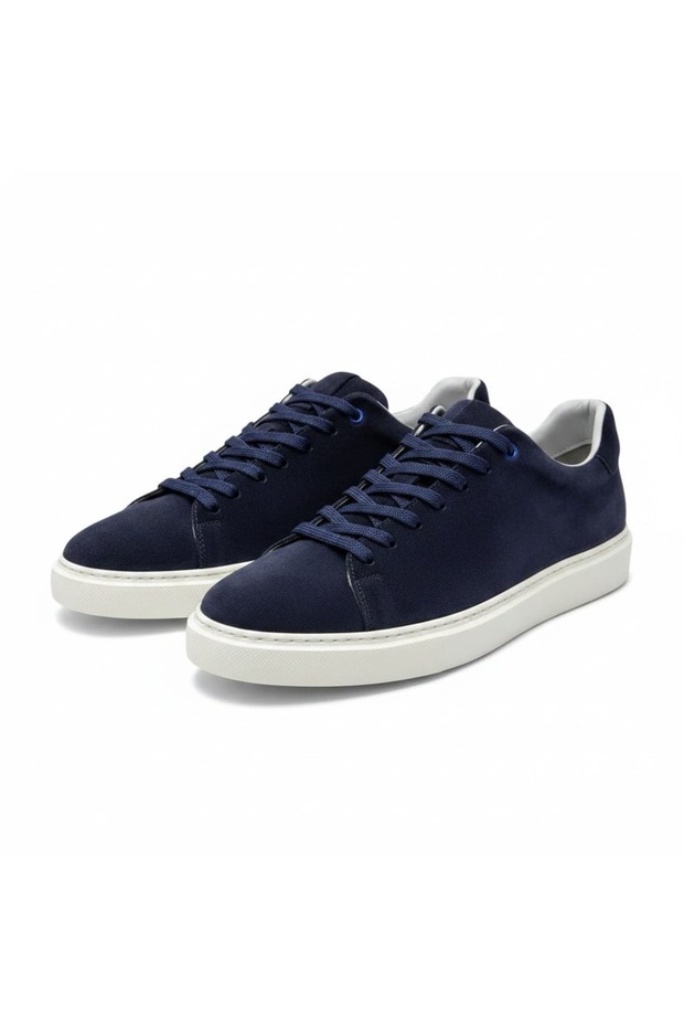Dark Blue Suede Large Size Sneaker