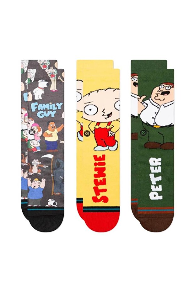 Socks x Family Guy Values 3 Pack Set Multi