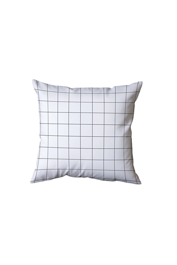 Black and White Checkered Pillow, Gift