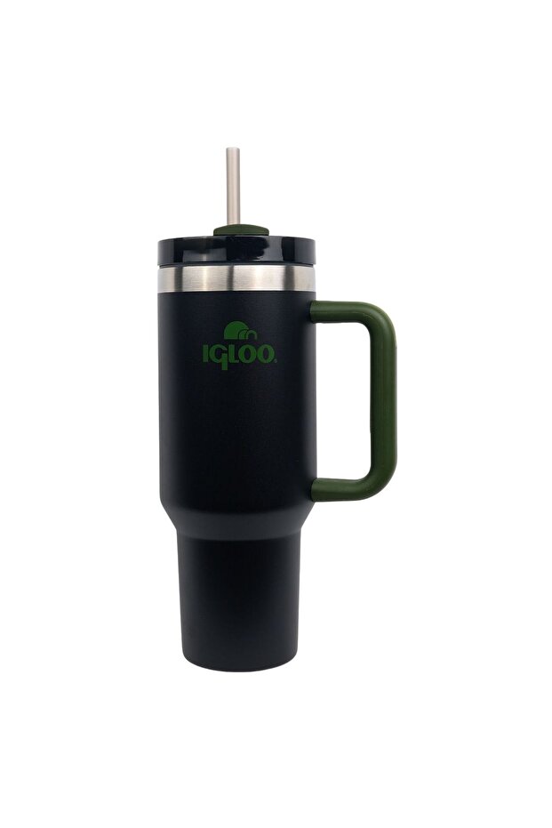 Steel Mug Thermos - - Stadler - 1.2 Lt - Black/Khaki - 205787