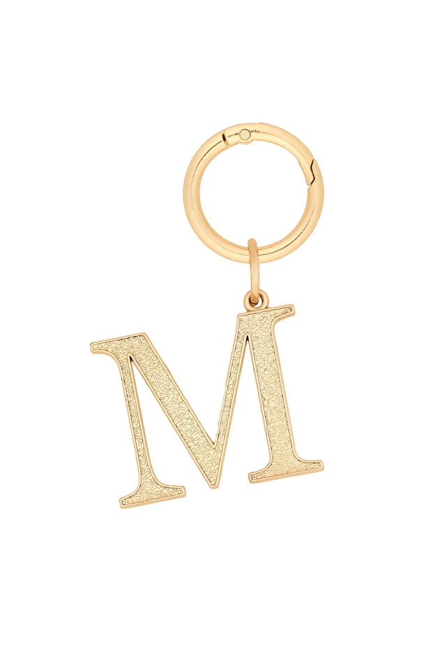 Women's Charm Alphabet Name M (Gold)