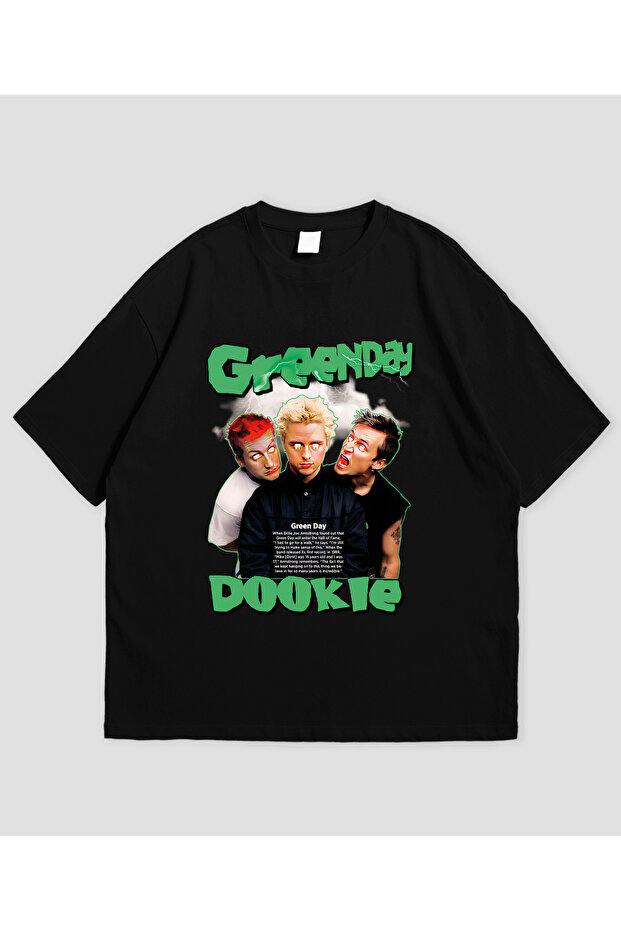 تي شيرت Green Day Dookie مطبوع للجنسين مقاس كبير
