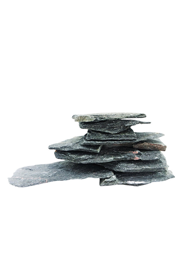Sv Aquarium Deco Black Slate Rock Medium 18-23cm 1Kg