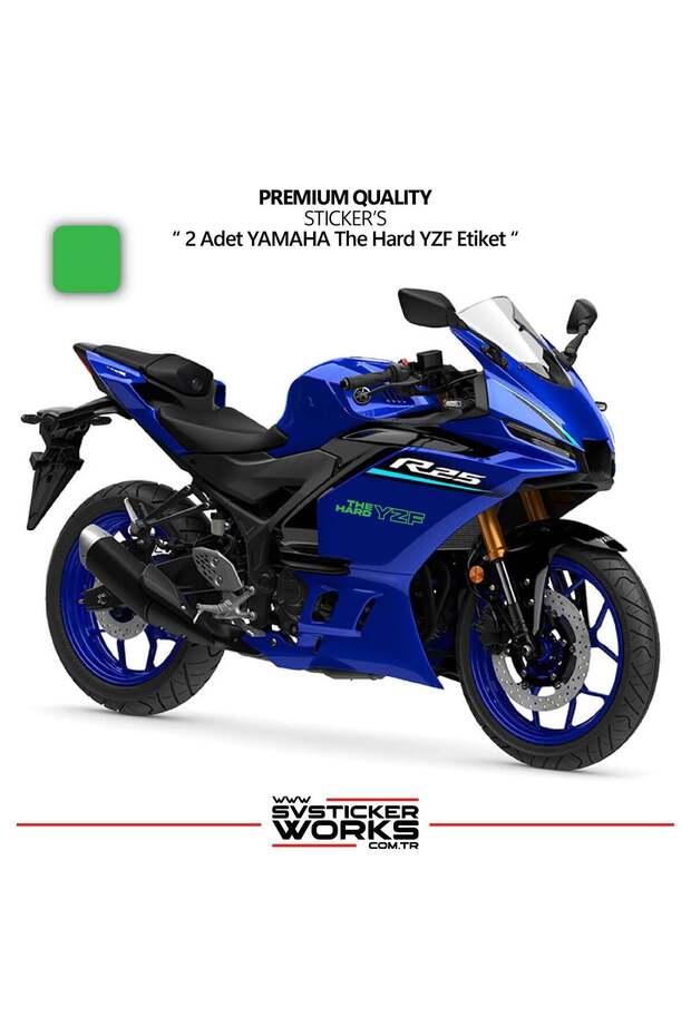 Yamaha the hard yzf sticker high quality foil 2 pieces sticker label