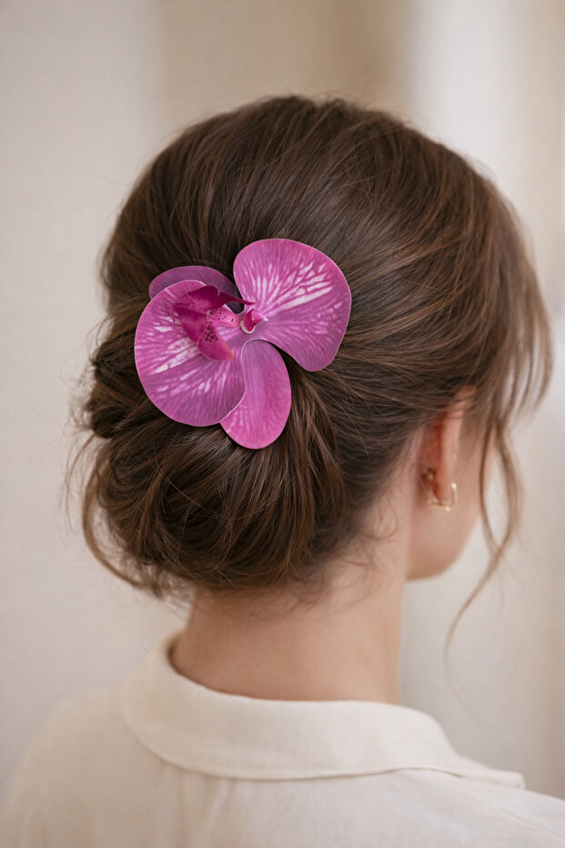 Orchid Flower Aloha Clamp Buckle