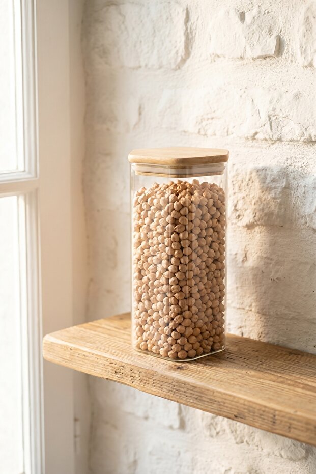 برطمان زجاجي من PureWood - 20 سم