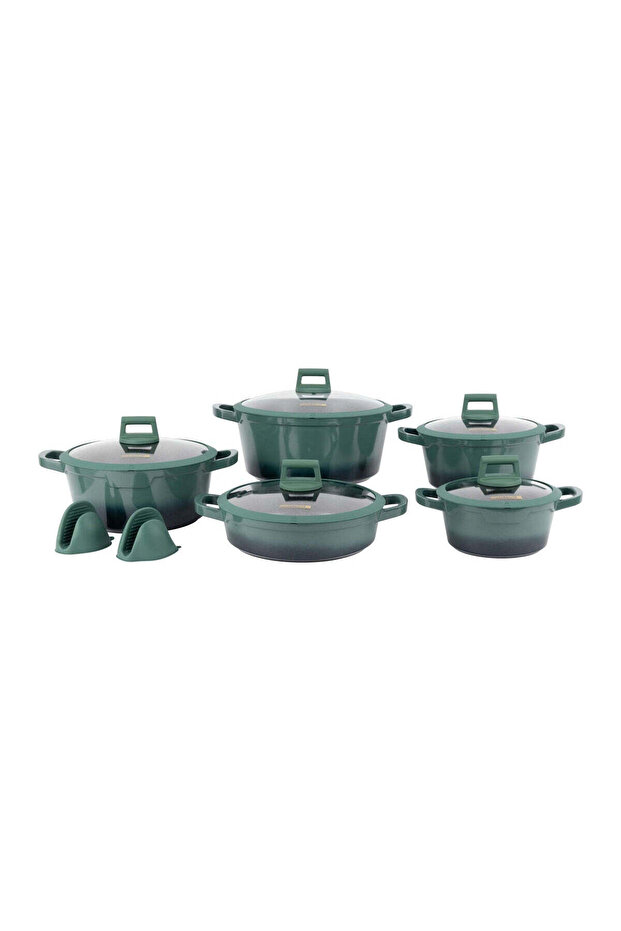 12-piece Dual Tone Delight Die-Cast Aluminum Cookware Set- RF 12950
