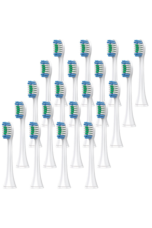 White-20 Pcs Compatible with Philips Sonicare Electric Toothbrush Replacement Brush Heads, Professio
