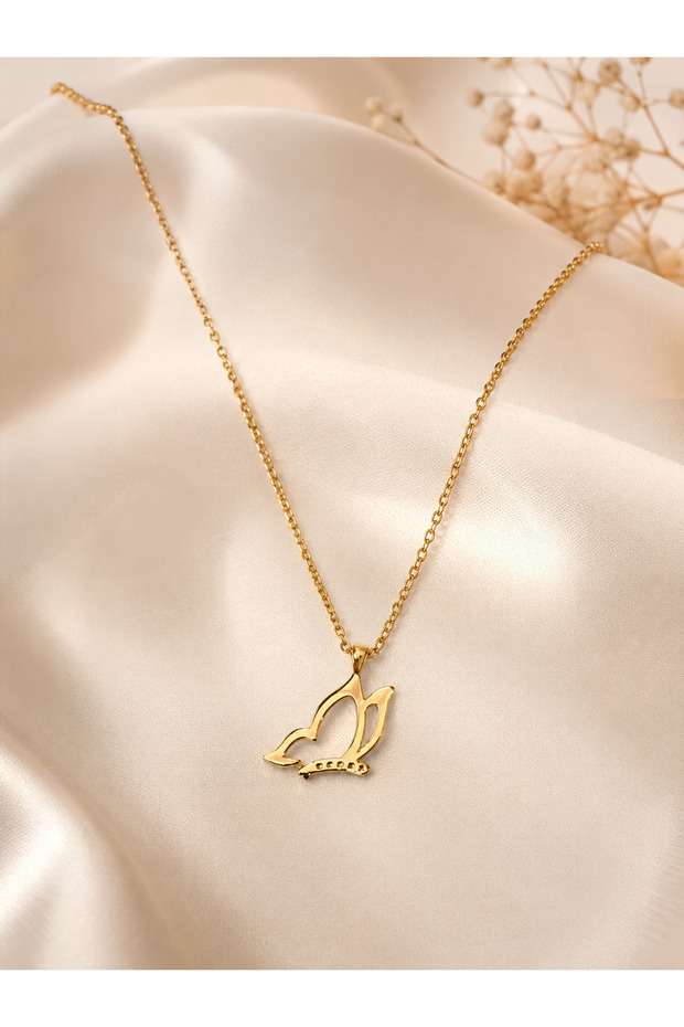 Butterfly Detailed Zircon Necklace