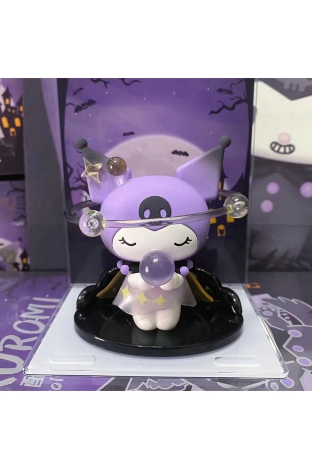 MINISO Random one SANRIO KUROMI WEREWOLF SERIES BLIND BOX TIDE PLAY WEREWOLF PLEASE OPEN YOUR EYES K