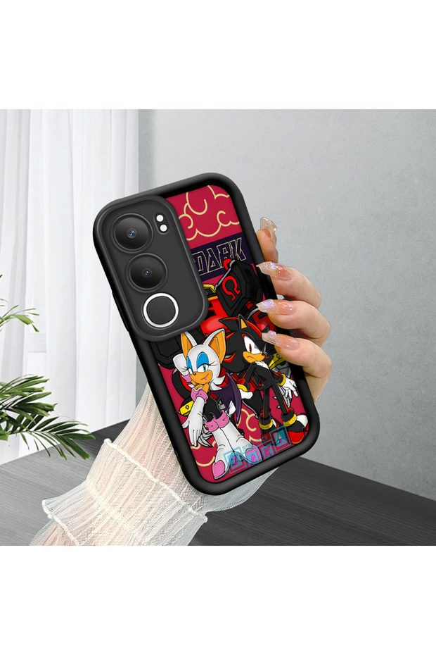 Vivo Y19S 4G/Y19S Pro Compatible Black Silicone Case Shockproof with Camera Protection