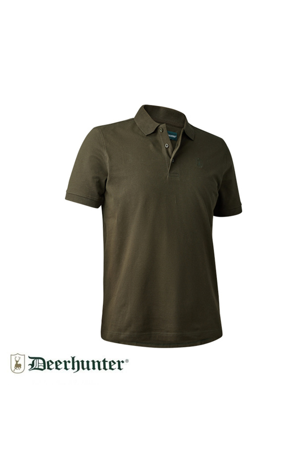 Polo Neck Black Sleeve Green T-Shirt 2XL