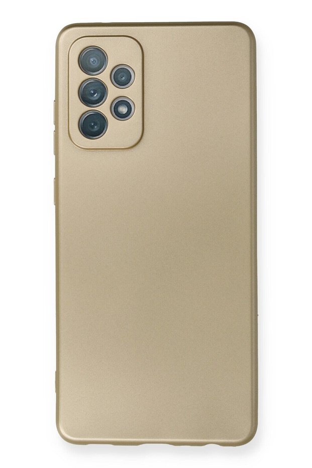 Compatible Case for Samsung Galaxy A72 Soft Colorful Flexible Premium Rubber Silicone - Gold