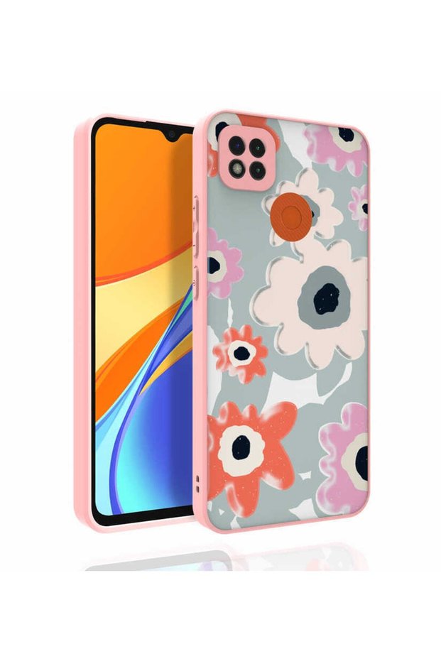 حافظة متوافقة مع هاتف Xiaomi Redmi 9c بنمط غطاء نورا اللامع مع حماية للكاميرا