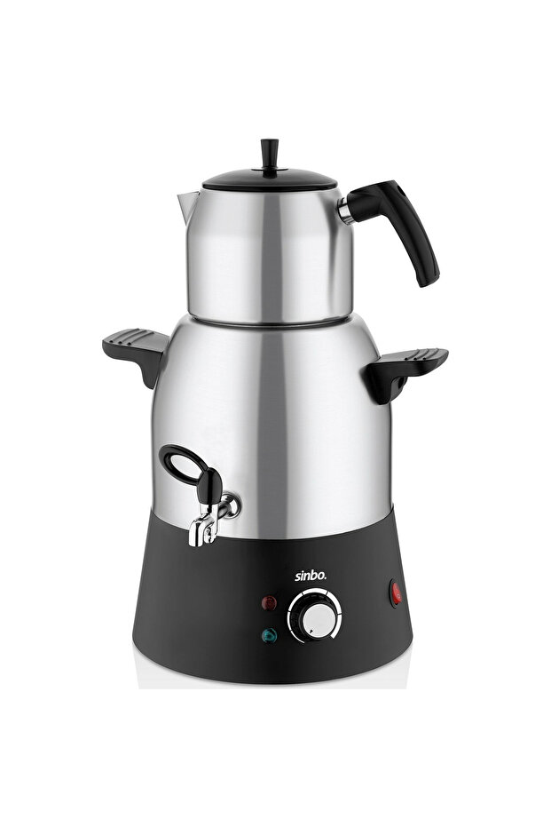Sinbo Electric Samovar - Tea Maker with Tap - 3 Liter Steel Water Boiler