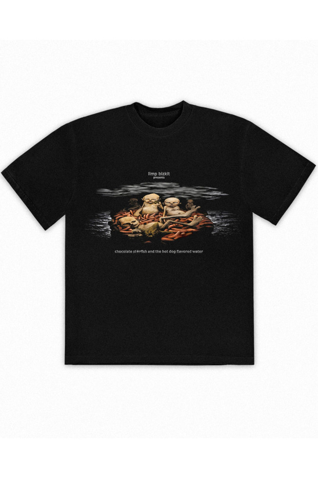 Limp Bizkit Chocolate Starfish Printed Unisex Oversize T-Shirt