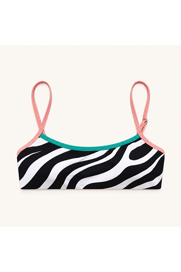 AURA Kontrast Biyeli Bikini Üstü